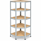 Stellingkast - Hoek - Metaal - Zilver - 70 x 70 x 180 cm
